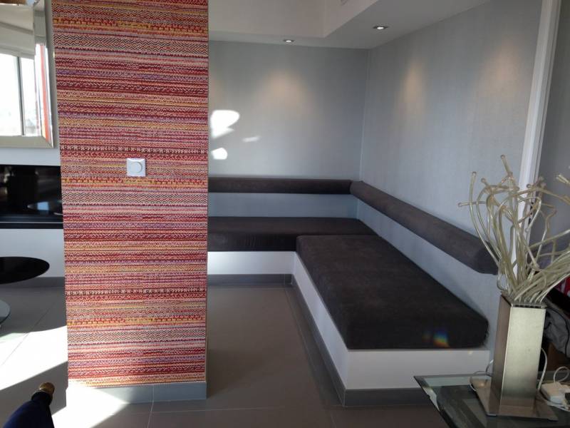 banquette sur bati sur mesure